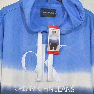 Calvin Klein Jeans Ladies' Dip‎ Dye Hoodie M blUE